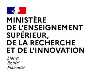 logo du Ministère de l'Enseignement Supérieur, de la Recherche et de l'Innovation